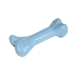 Natural Rubber Dog Bone Blue